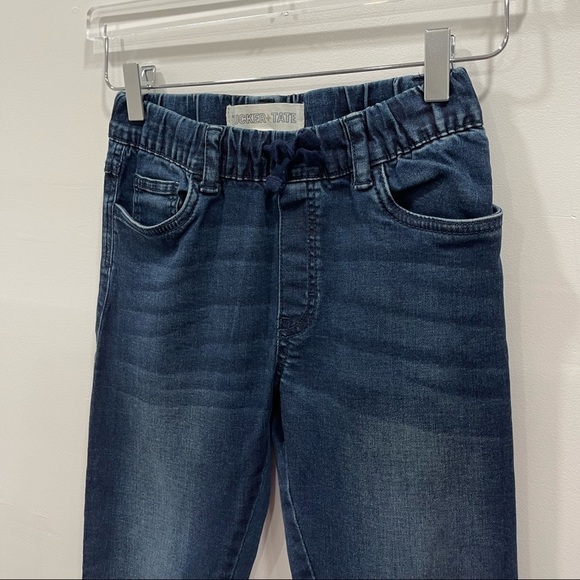 Tucker + Tate Denim Jogger Pants Drawstring Cotton Blue Medium 8/10 - Picture 3 of 7